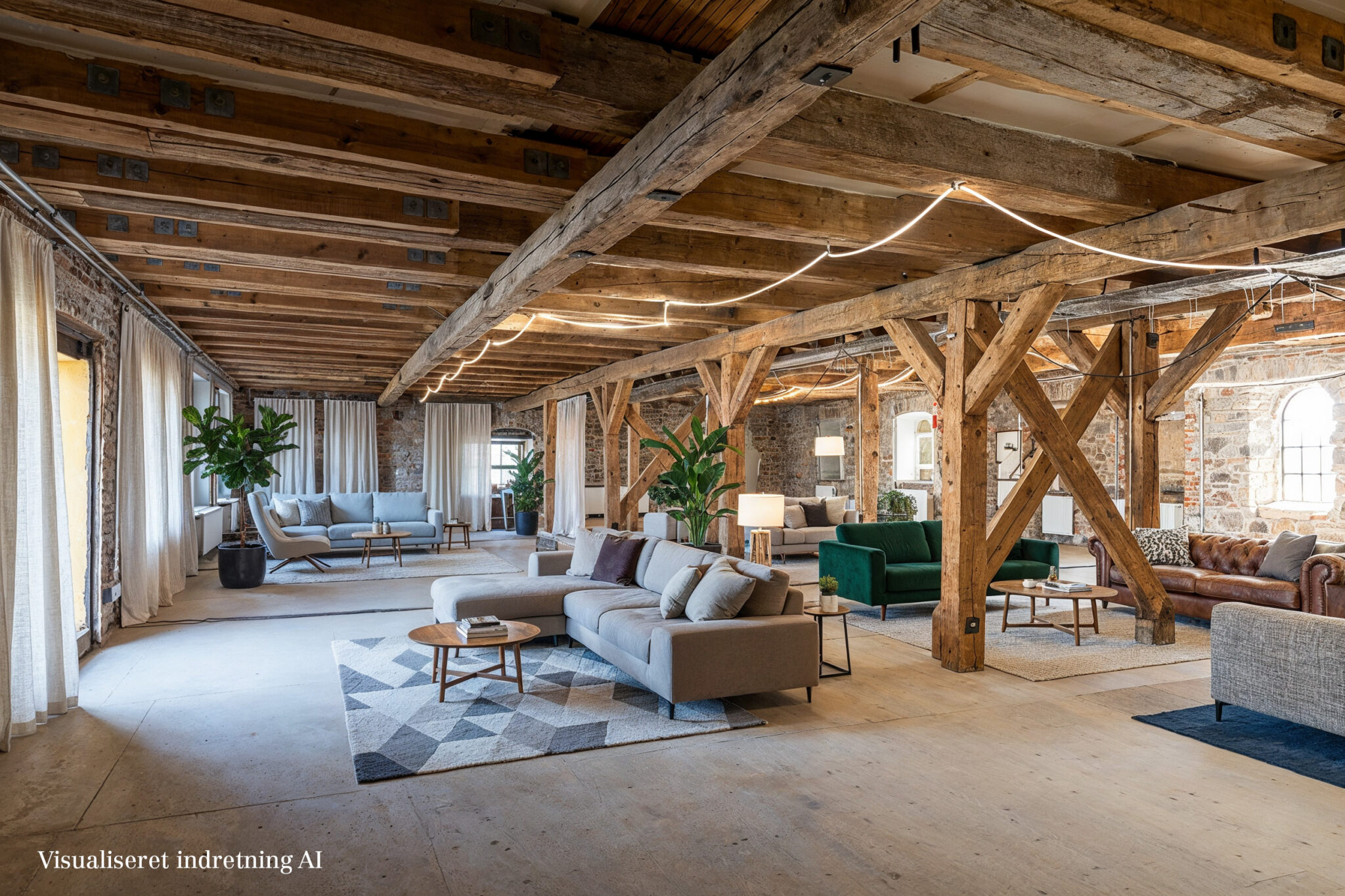 Visualiseret indretning af Bryggergården